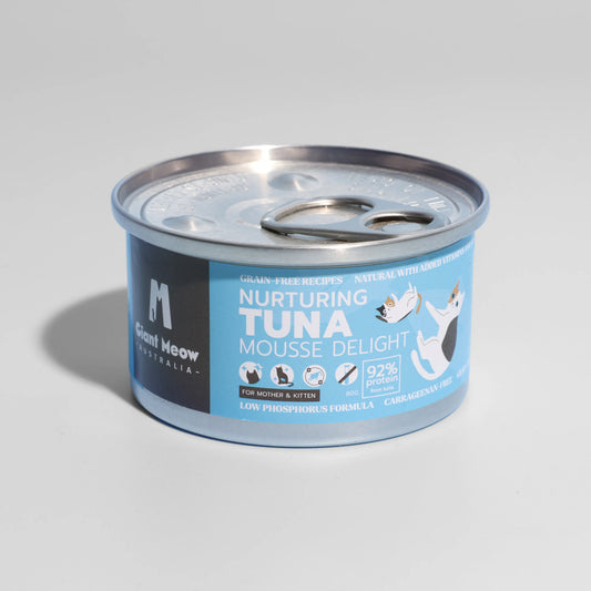 【低磷．無味精主食罐】白肉吞拿魚慕絲 (幼母貓營養配方）