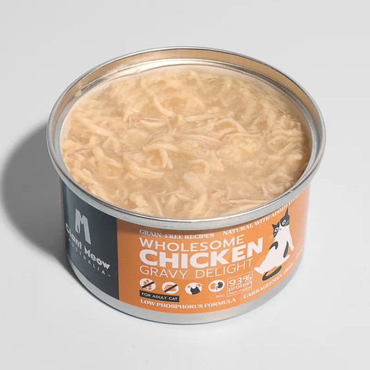 【低磷．無味精主食罐】走地雞肉絲 (成貓營養配方）