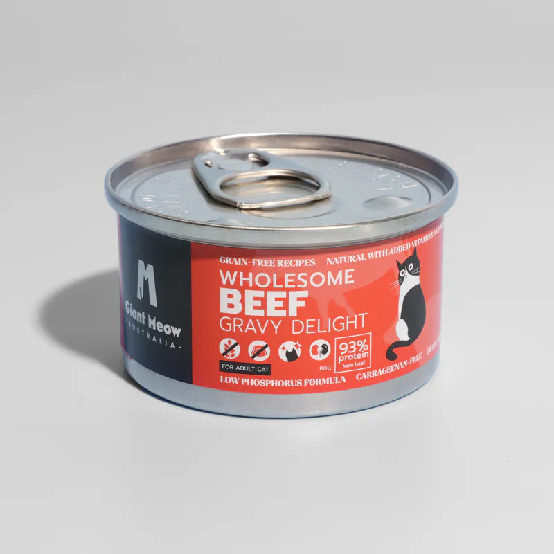 【低磷．無味精主食罐】澳紐牛肉絲 (成貓營養配方）