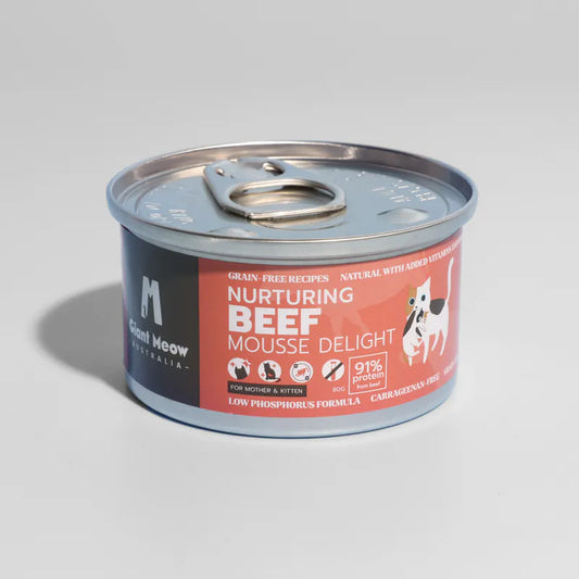 【低磷．無味精主食罐】澳紐牛肉慕絲（幼母貓營養配方）