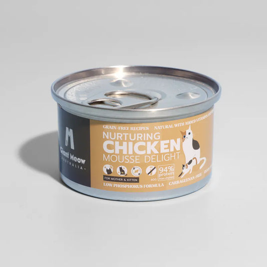 【低磷．無味精主食罐】走地雞肉慕絲 (幼母貓營養配方)